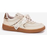 Boto Low Women's Sneakers With Lace Leopard Beige Zielle | Shoptok.si