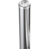 Tri O LED stoječa svetilka v srebrni barvi (višina 140 cm) Padua – | Shoptok.si