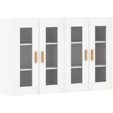 Maison Chic Stenska omarica - Zidna omarica 2 kosa bel inženirski les iu188, (22063389) | Shoptok.si