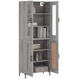  Visoka komoda siva sonome 69,5x34x180 cm od konstruiranog drva | shoptok.hr