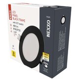  LED vgradno svetilo NEXXO, okroglo, črno, 7W, nastavljiva CCT | Shoptok.si