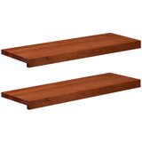 Step treads 2 kom. 70 x 30 x 2 cm Smeđa Čvrsto drvo bukve | shoptok.hr