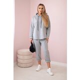 Kesi Set Punto Milano winter hoodie + pants gray Cene