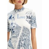 Desigual Haljina morsko plava / svijetloplava / bijela | shoptok.hr