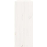 Ormarić za vino bijeli 62 x 25 x 62 cm od masivne borovine | shoptok.hr