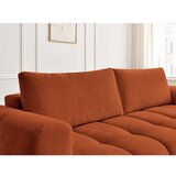 Bobochic Paris Opečnato oranžna raztegljiva/s prostorom za shranjevanje sedežna garnitura 251 cm Fuji – | Shoptok.si