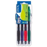 Pilot Gel roler G-2 0,7 komplet 4 barve EVO-SETX4-G2BLRG | Shoptok.si