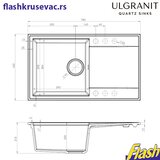  Granitna sudopera Ulgranit ULG780 (SIVA) + fleksibilna slavina Minotti - SET | Eponuda.com