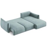 Makamii Plava sklopiva kutna garnitura (s desnim kutom/s ležaljkom) Leila – | shoptok.hr