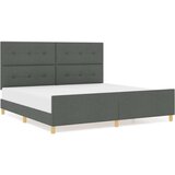  Postelja Temno Siva 200x200 cm Tkanina, (22049121) | Shoptok.si