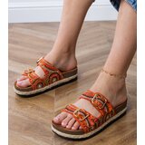 D/CEO Brown ethnic sandals with buckles on straps Zebrina | Shoptok.si