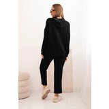 Kesi Włoski Women's set butter hoodie and pants with a belt black | ePonuda.com