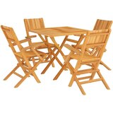  5-dijelni vrtni blagovaonski set od masivne tikovine | shoptok.hr