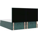  Okvir kreveta s madracima tamnozeleni 160x200cm baršunasti | shoptok.hr