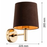 Brilagi zidna svetiljka monte 1xE27/15W/230V braon/zlatna | Eponuda.com