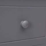  Komoda z 10 predali siva 113x30x79 cm les, (20656366) | Shoptok.si