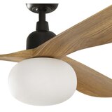 Faro 34360WT-11L - plafonski ventilator OUTWOOD L 1xE27/15W braon/crna, prečnik 150 cm WT IP44 + daljinski upravljač | Eponuda.com