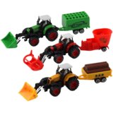  Tractor With Trailer Excavator Bulldozer Agricultural Machine Yellow | Shoptok.si
