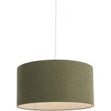 QAZQA Viseča svetilka bela z zeleno senco 50 cm - Combi 1 Cene