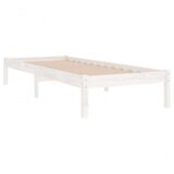  Okvir za krevet masivno drvo bijeli 90x190 cm 3FT jednokrevetni | shoptok.hr
