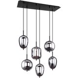 Globo 15345-6 - Luster na sajli BLACKY 6xE14/40W/230V crna | Eponuda.com