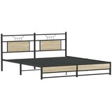  Metalni okvir kreveta bez madraca boja hrasta sonome 180x200 cm | shoptok.hr