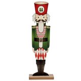  Ukrasna figura Drobilica za Orahe Bijela Crna Crvena Zelena Drvo 10 x 60 x 19 cm (6 kom.) | shoptok.hr