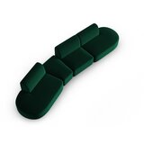 Milo Casa Zelena žametna sedežna garnitura levi kot 428 cm Paolo – | Shoptok.si
