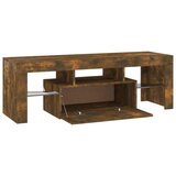 TV ormarić s LED svjetlima boja dimljenog hrasta 120x35x40 cm | shoptok.hr
