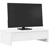 vidaXL Stalak za monitor s ladicama bijeli 50 x 27 x 15 cm drveni | shoptok.hr