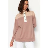 Trendyol Sweatshirt - Beige - Regular fit Cene
