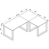 MID.YOU Kotna Pisalna Miza Lona, Hrast | Shoptok.si