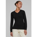 Urban Classics Women's knitted sweater with a V-neck in black | shoptok.hr