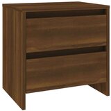  Nočna omarica rjavi hrast 45x34,5x44,5 cm iverna plošča, (20624257) | Shoptok.si