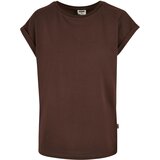 Urban Classics Women's Organic T-Shirt with Extended Shoulder Brown | ePonuda.com