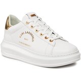 Karl Lagerfeld Superge KL62538 White Lthr w/Gold 01G Cene