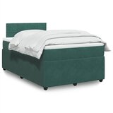 Maison Chic Box spring postelja - Vzmetna postelja z vzmetnico temno zelen 120x190 cm žamet SL4364, (21901670) | Shoptok.si