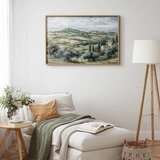  Plakat - Landscape with Sunny Green Fields 90x60 Zlatni okvir | shoptok.hr