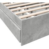  Okvir kreveta s ladicama siva boja betona 90 x 190 cm drveni | shoptok.hr