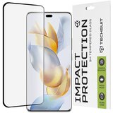 Techsuit 111D Full Cover / Full Glue Glass / 3D Curved Screen za Honor 90 Pro – črn | Shoptok.si