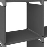 Police za izlaganje s 5 kocki od tkanine 103x30x72,5 cm sive | shoptok.hr