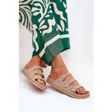 Boto Ladies Slippers With Straps And Buckles Beige Uliri | Shoptok.si