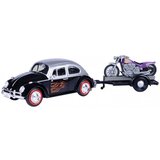 Metalni auto 1:24 Volkswagen Beetle Motorible Trailer