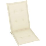  Jastuci za vrtne stolice 6 kom krem 120 x 50 x 3 cm od tkanine | shoptok.hr