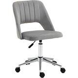 Vinsetto Ergonomski vrtljivi pisarniški stol, oblazinjen pisarniški stol z nastavljivo višino, siv 49x54x79-91cm, (20727993) Cene