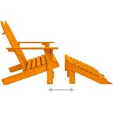  Vrtni dvosjed Adirondack od jelovine s otomanom narančasti | Eponuda.com