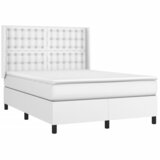  Krevet box spring s madracem LED bijeli 140x200 cm umjetna koža | shoptok.hr