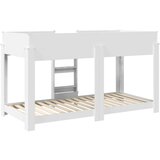  Krevet na kat za djecu Bijelo 100 x 200 cm Konstruirano drvo | shoptok.hr
