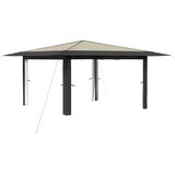 Gazebo bez bočnih strana 4 x 4 m Krem i Antracit | shoptok.hr