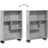  Uska kolica za pohranu boja betona 48x13x68cm konstruirano drvo | shoptok.hr